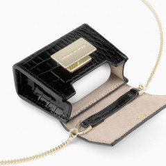 iDeal of Sweden - AirPods / AirPods Pro Sac Glossy Black Croco