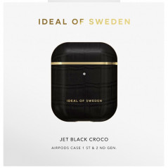 iDeal of Sweden - AirPods 1 / AirPods 2 Coque Jet Black Croco
