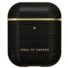 iDeal of Sweden - AirPods 1 / AirPods 2 Coque Jet Black Croco