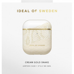 iDeal of Sweden - AirPods 1 / AirPods 2 Coque Cream Gold Snake