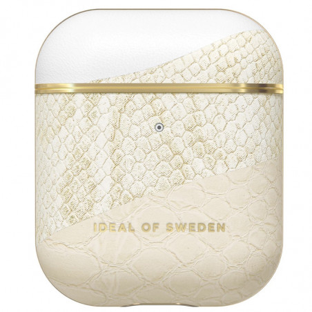 iDeal of Sweden - AirPods 1 / AirPods 2 Coque Cream Gold Snake