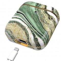 iDeal of Sweden - AirPods 1 / AirPods 2 Coque Cosmic Green Swirl