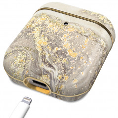 iDeal of Sweden - AirPods 1 / AirPods 2 Coque Sparkle Greige Marble