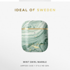 iDeal of Sweden - AirPods 1 / AirPods 2 Coque Mint Swirl Marble