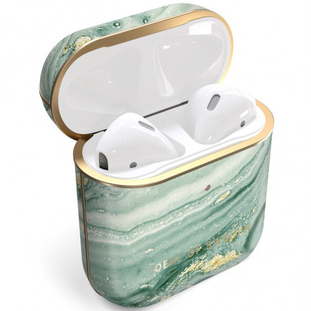 iDeal of Sweden - AirPods 1 / AirPods 2 Coque Mint Swirl Marble