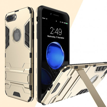 Coque Dual Layer Hybrid avec béquille Apple iPhone 7/8 Plus - Or
