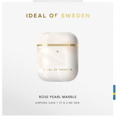 iDeal of Sweden - AirPods 1 / AirPods 2 Coque Rose Pearl Marble