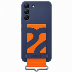 Samsung - Galaxy S22 5G Coque Silicone Strap EF-GS901T Bleu