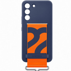 Samsung - Galaxy S22 5G Coque Silicone Strap EF-GS906T Bleu