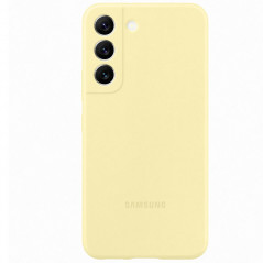 Samsung - Galaxy S22 5G Coque EF-PS901T Silicone doux Jaune