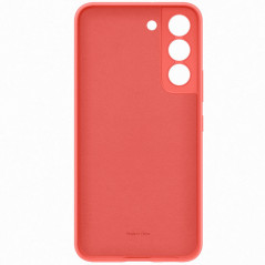 Samsung - Galaxy S22 5G Coque EF-PS901T Silicone doux Orange (Corail)