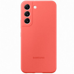 Samsung - Galaxy S22 5G Coque EF-PS901T Silicone doux Orange (Corail)