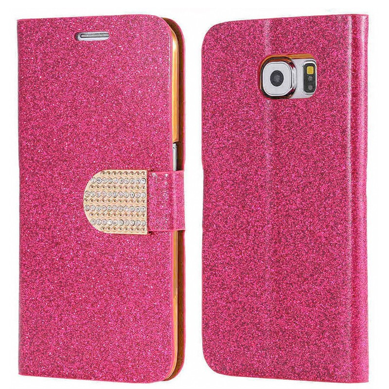 Etui folio Strass Diamant Samsung Galaxy S6