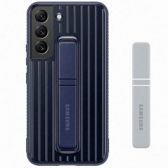 Samsung - Galaxy S22 5G Coque rigide Standing Cover EF-RS901C Bleu (Navy)