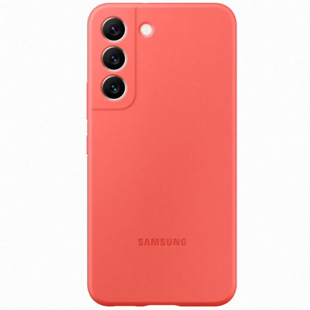 Samsung - Galaxy S22 Plus 5G Coque EF-PS906T Silicone doux Orange (Corail)