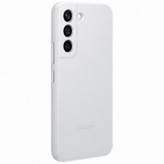 Samsung - Galaxy S22 5G Coque cuir EF-VS901L Leather Gris (light gray)