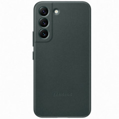 Samsung - Galaxy S22 5G Coque cuir EF-VS901L Leather - Vert
