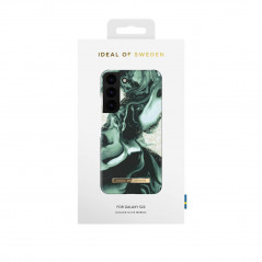 iDeal of Sweden - Galaxy S22 5G Coque Golden Olive Marble