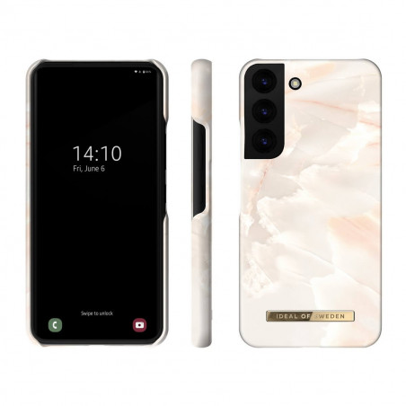 iDeal of Sweden - Galaxy S22 Plus 5G Coque Rose Pearl Marble