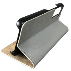 Mike Galeli - Galaxy S22 5G Etui cuir MARC Argent (Light Grey)