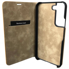 Mike Galeli - Galaxy S22 5G Etui cuir MARC Beige