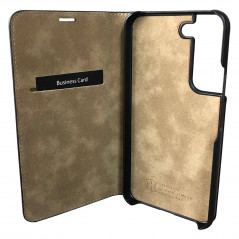 Mike Galeli - Galaxy S22 5G Etui cuir ENZO Noir