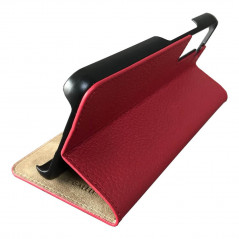 Mike Galeli - Galaxy S22 Plus 5G Etui cuir MARC Rouge