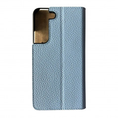 Mike Galeli - Galaxy S22 Plus 5G Etui cuir MARC Bleu (Ice Blue)