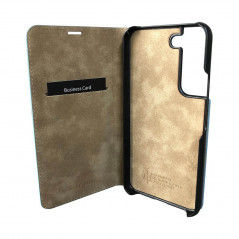 Mike Galeli - Galaxy S22 Plus 5G Etui cuir MARC Bleu (Ice Blue)