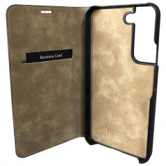 Mike Galeli - Galaxy S22 Plus 5G Etui cuir MARC Gris (Dark Grey)
