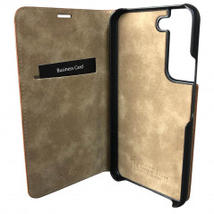 Mike Galeli - Galaxy S22 Plus 5G Etui cuir MARC Marron (Cognac)