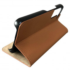Mike Galeli - Galaxy S22 Plus 5G Etui cuir MARC Marron (Cognac)