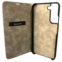 Mike Galeli - Galaxy S22 Plus 5G Etui cuir ENZO Taupe