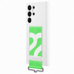 Samsung - Galaxy S22 Ultra 5G Coque Silicone Strap EF-GS908T Blanc
