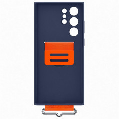 Samsung - Galaxy S22 Ultra 5G Coque Silicone Strap EF-GS908T Bleu