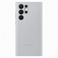 Samsung - Galaxy S22 Ultra 5G Etui folio Smart LED view EF-NS908P Gris (light Gray)