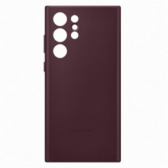 Samsung - Galaxy S22 Ultra 5G Coque cuir EF-VS908L Leather Bordeau (burgundy)