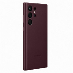 Samsung - Galaxy S22 Ultra 5G Coque cuir EF-VS908L Leather Bordeau (burgundy)