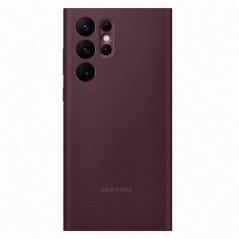 Samsung - Galaxy S22 Ultra 5G Etui folio Smart Clear view EF-ZS908C Bordeau (Burgundy)