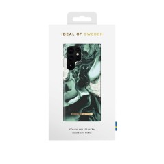 iDeal of Sweden - Galaxy S22 Ultra 5G Coque Golden Olive Marble
