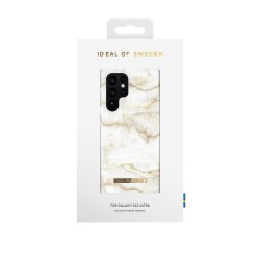 iDeal of Sweden - Galaxy S22 Ultra 5G Coque Golden Pearl Marble