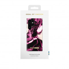 iDeal of Sweden - Galaxy S22 Ultra 5G Coque Golden Ruby Marble