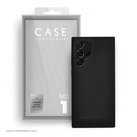 Case FortyFour - Galaxy S22 Ultra 5G Coque souple No.1 Noir