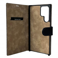 Mike Galeli - Galaxy S22 Ultra 5G Etui cuir ENZO Noir