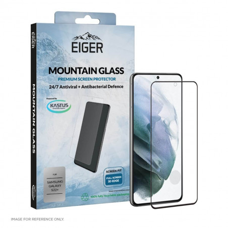 Eiger - Galaxy S22 Plus 5G Protection écran MOUNTAIN GLASS 3D EDGE