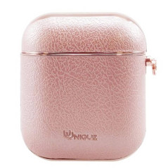 Uunique - AirPods 1 / AirPods 2 Coque Future Or Rose Face fermée