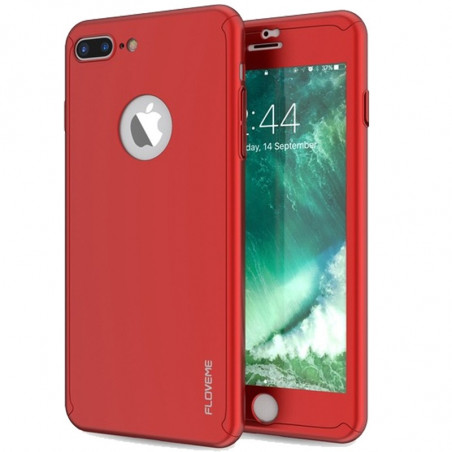Coque FLOVEME 360° Protection Apple iPhone 7 Plus Rouge