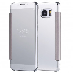 Etui folio Mirror Clear View Samsung Galaxy S7 Argent