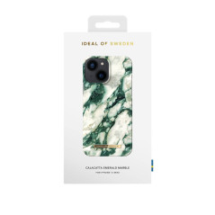 iDeal of Sweden - iPhone 13 Mini Coque Calacatta Emerald Marble Packaging