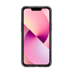 Itskins – iPhone 13 Mini Coque HYBRID CLEAR Noir Face avant